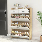 3-Door 2-Drawer Shoe Organiser Cabinet