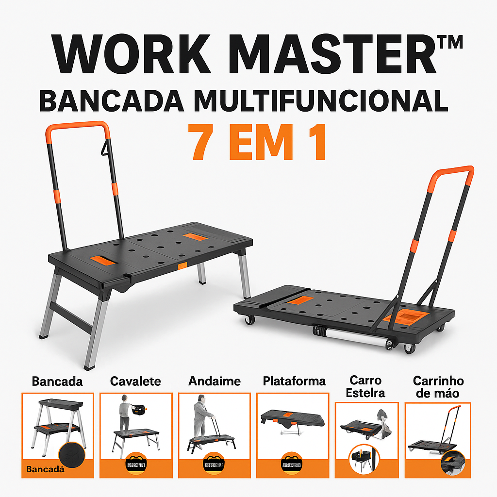 Work Master™ – 7-in-1 Multifunctional Workbench (EXCLUSIVE DISCOUNT)